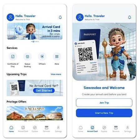 泰国移民局推出数字化平台THIM,未来拟上线签证延期与90天报到