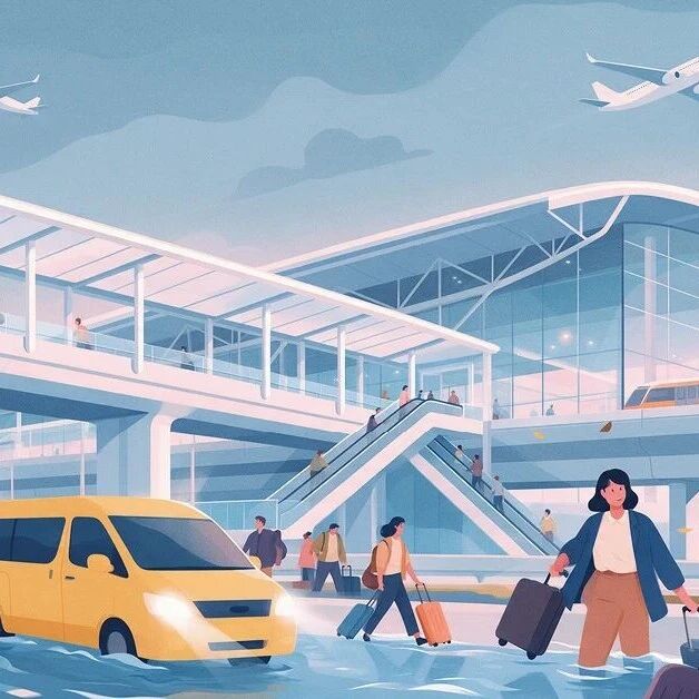 曼谷两大机场正常运营 洪涝期间前往机场需避开拉卡邦等积水路段
