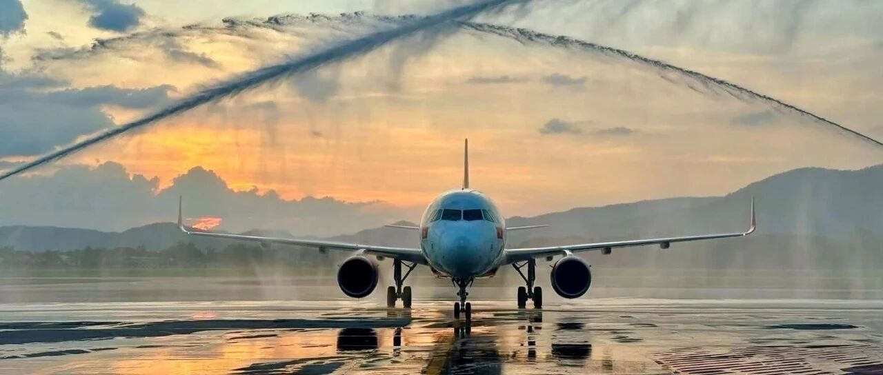 越捷航空开通胡志明市—清迈航线 首航航班抵达清迈机场