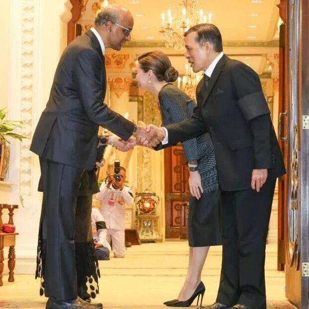 泰国国王会见新加坡总统尚达曼,曼谷全球金融年会期间展开高层外交