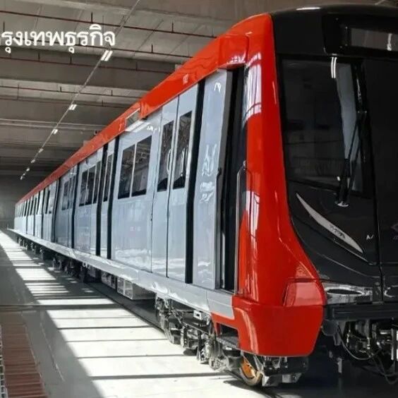 曼谷橙线地铁时间表出炉:首列列车11月抵泰 东段2028年1月正式收费运营