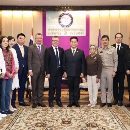 泰中侨商联合会代表团拜访泰国工业部 共话产业高质量发展