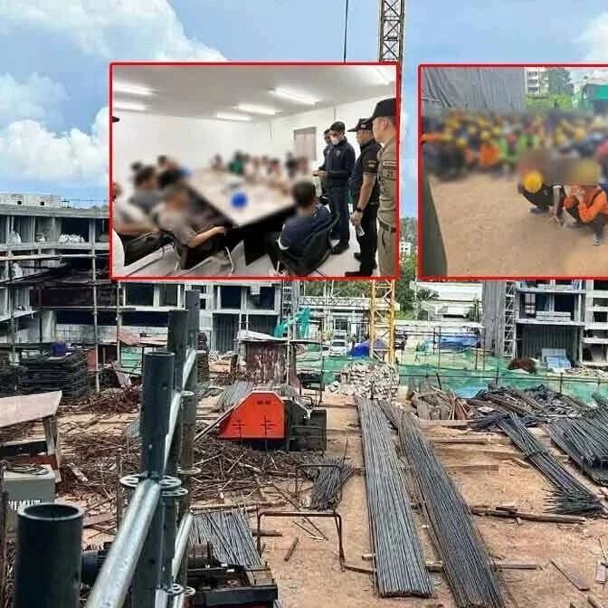 泰国普吉岛突查建筑工地:16名中国籍工程师及62名非法劳工被捕!